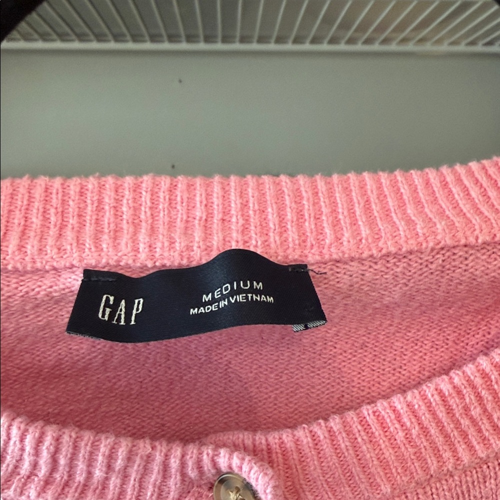 Pink Button-Up Cardigan - Picture 2 of 9